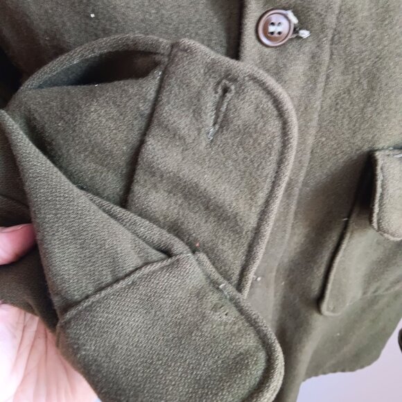 Men's Medium Vintage Shirt Army OG 108 Vietnam Military Distress 1960s 70s - Picture 6 of 11